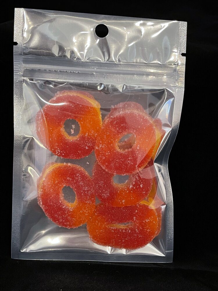 Peach Rings PremeZ Delta 8 Gummies pouch